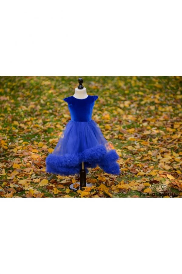 Regal Blue - Rochiță tulle floare bondurată - imagine 6