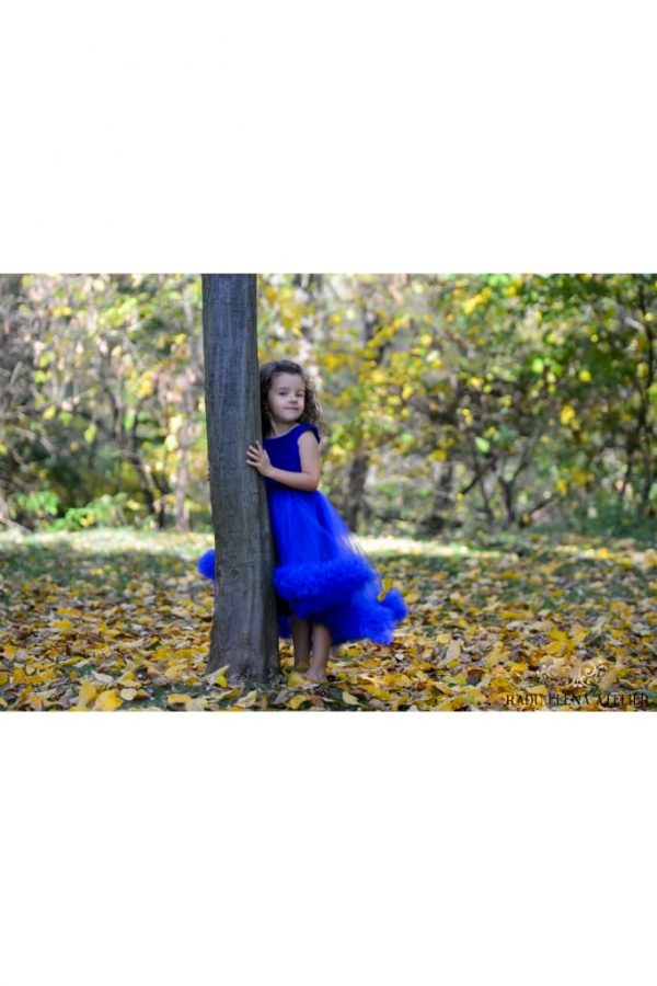 Regal Blue - Rochiță tulle floare bondurată - imagine 7