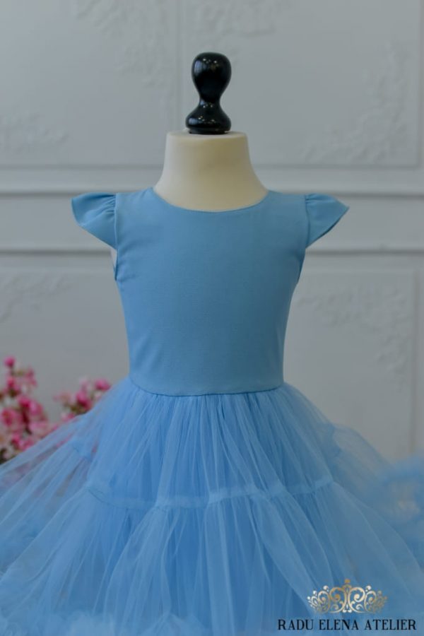 Ciel - Rochiță tulle floare mini(cu bordura) - imagine 2