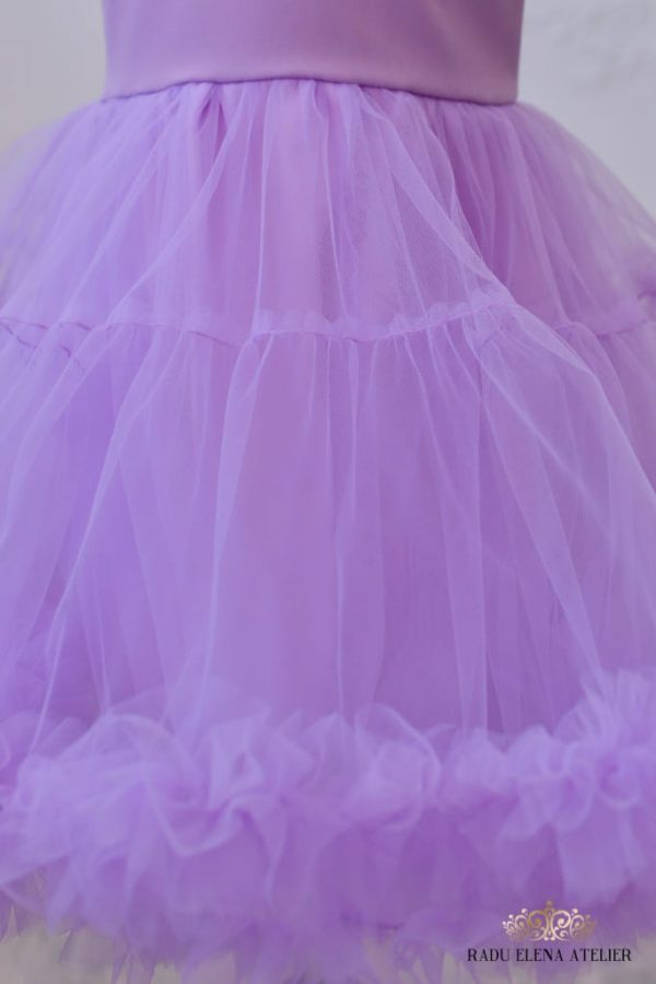 Violette - Rochiță tulle floare mini(cu bordura) - imagine 3