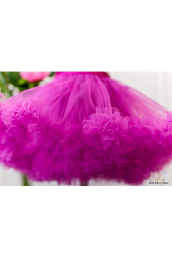 Ametist - Fustă tulle floare fetițe - imagine 2