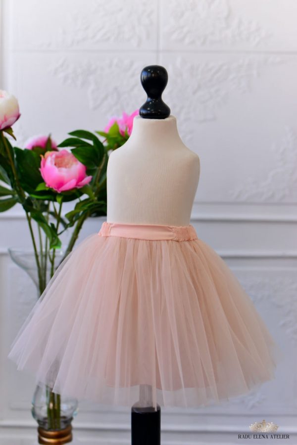 Peach - Fusta tulle fetite