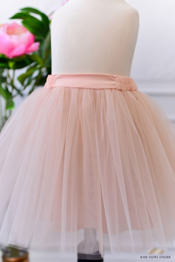 Peach - Fusta tulle fetite - imagine 2
