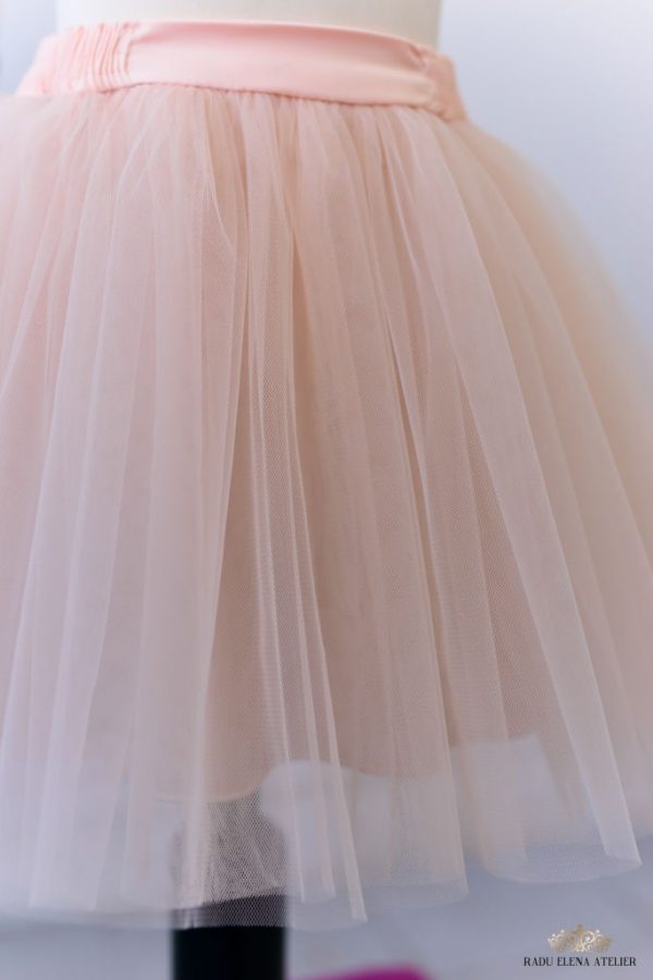Peach - Fusta tulle fetite - imagine 3