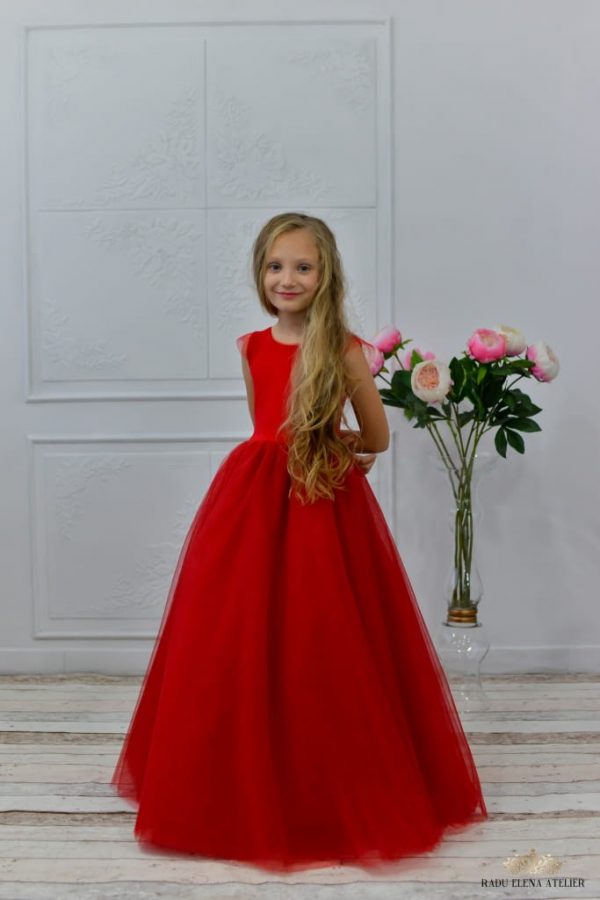 Red - Rochiță tulle prințesă /amplă