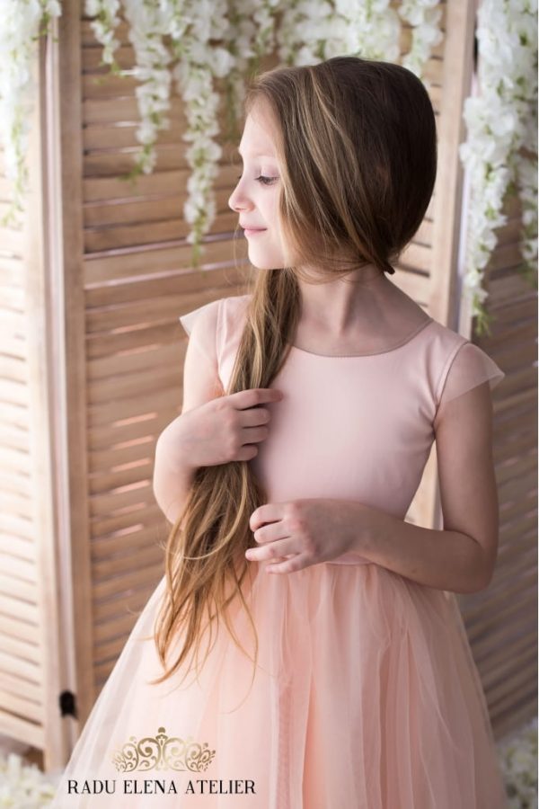 Peach - rochiță tulle - imagine 5