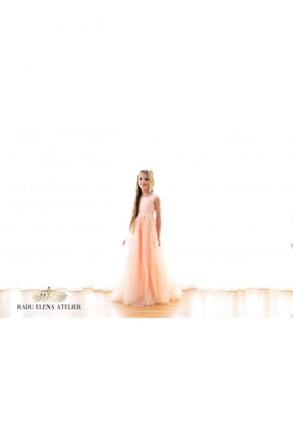Peach - rochiță tulle - imagine 4