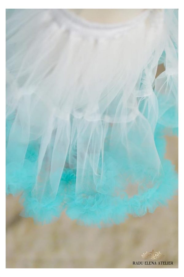 Roua - Fustă tulle floare fetițe - imagine 3