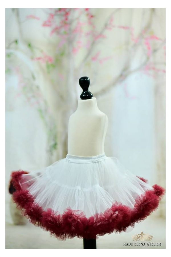 Royal - Fustă tulle floare fetițe