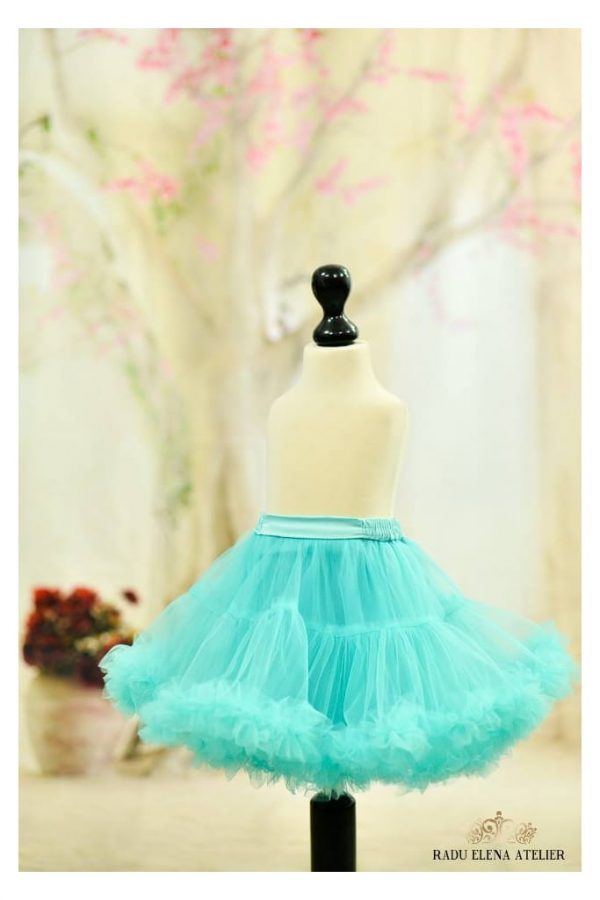 Sweet Mint - Fustă tulle floare fetițe