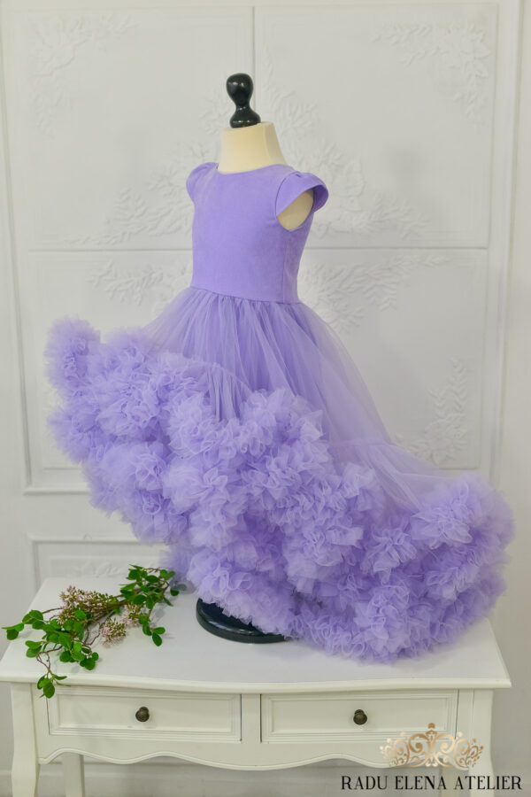 Violette-rochita floare cu trena