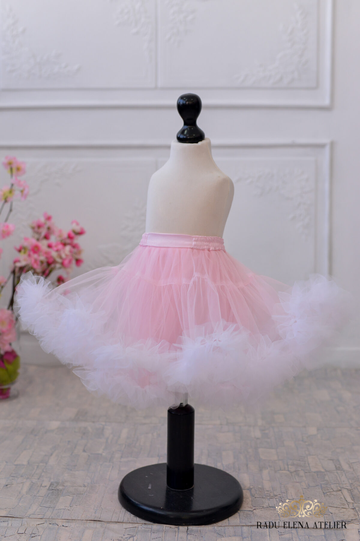 Rosas&White-fustita tulle floare - imagine 2