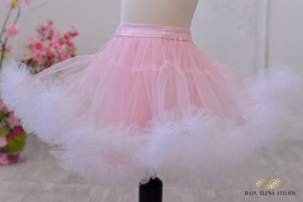 Rosas&White-fustita tulle floare - imagine 3