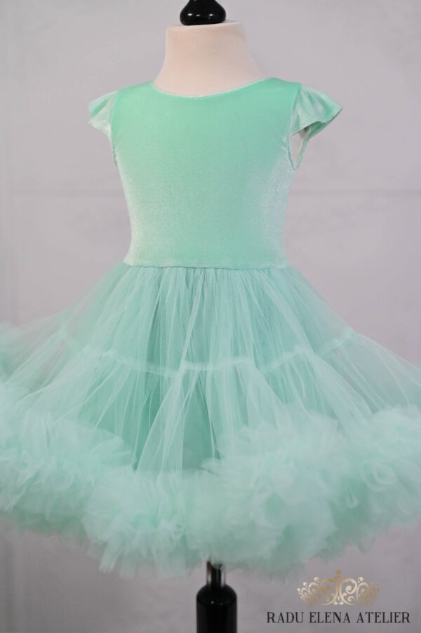 Vintage-rochita tulle floare mini(cu bordura) - imagine 3