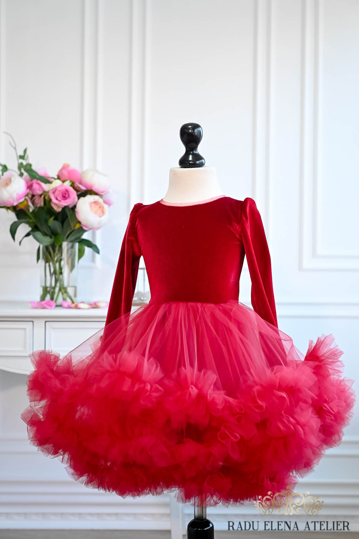 Cherry Rose-rochita tulle floare/balerina - imagine 2