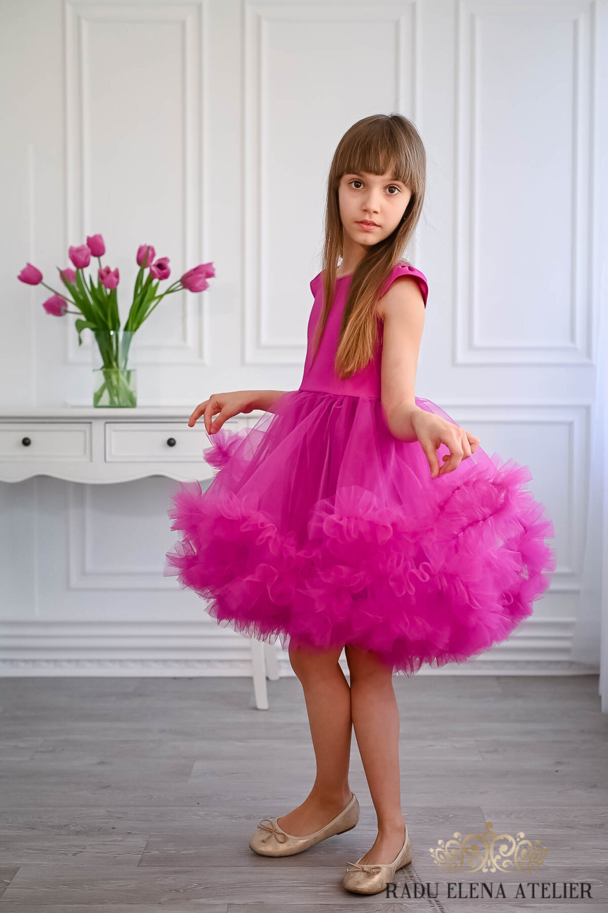 Ametist-rochită tulle floare/balerina - imagine 2