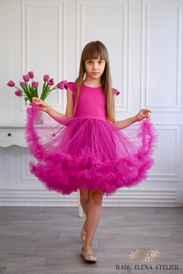 Ametist-rochită tulle floare/balerina - imagine 3