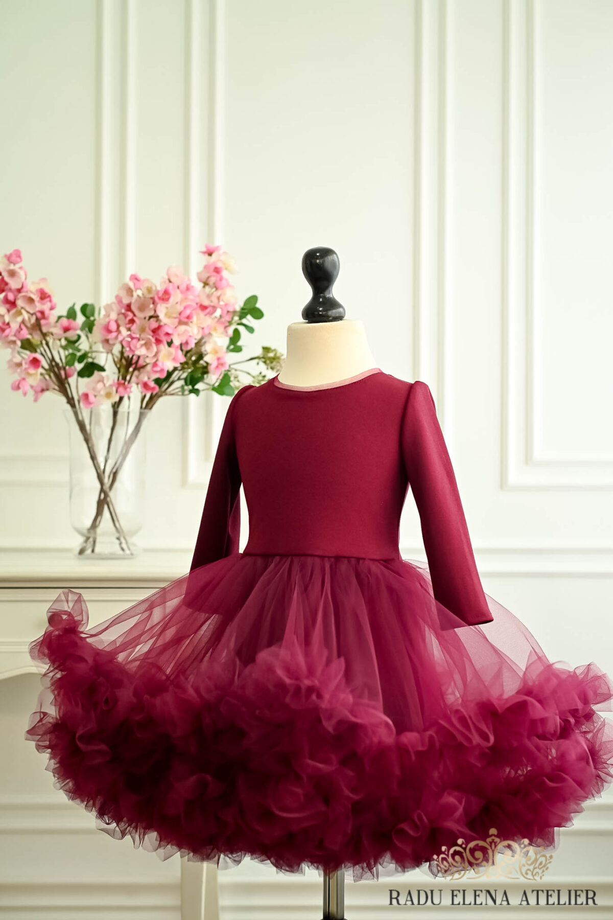 Anemona-rochita tulle floare/balerina - imagine 2