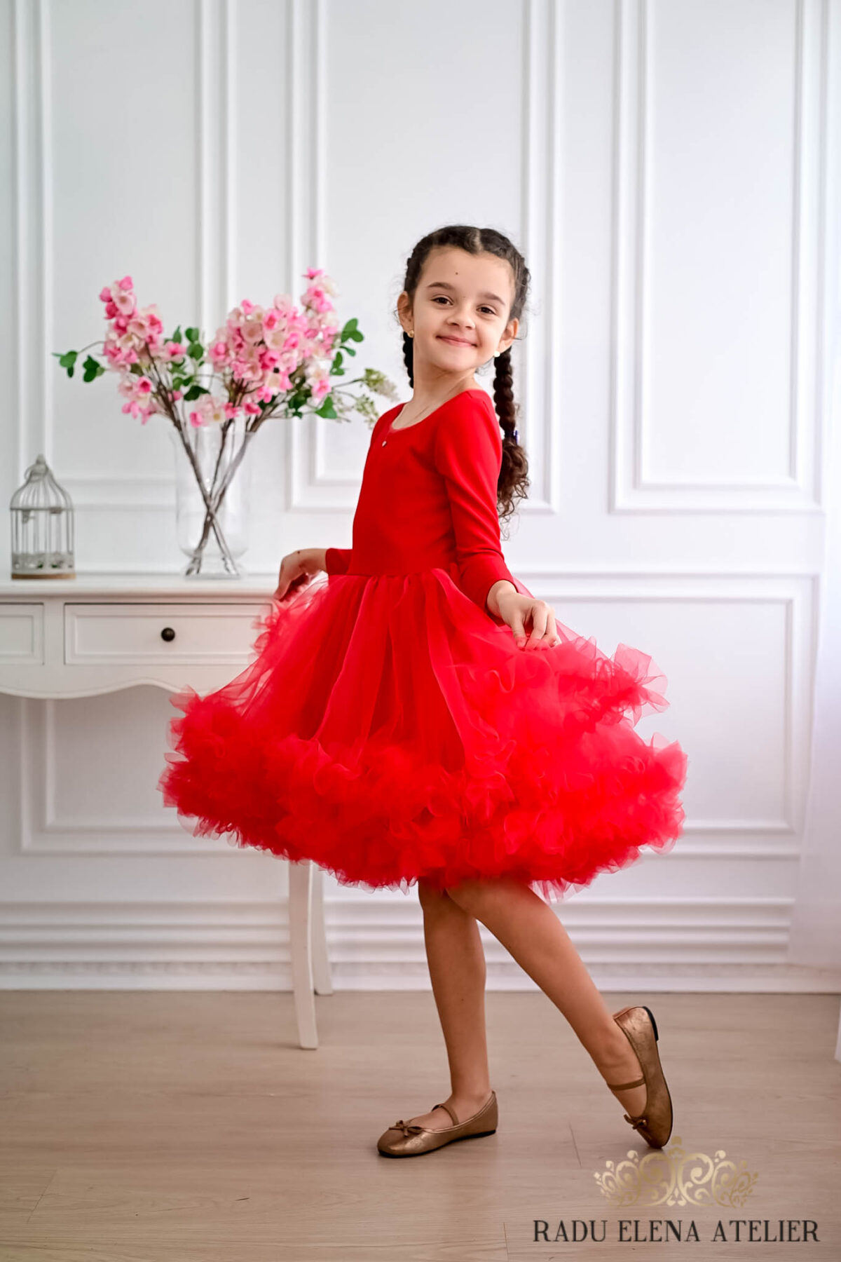 Red-rochita tulle floare/balerina - imagine 2