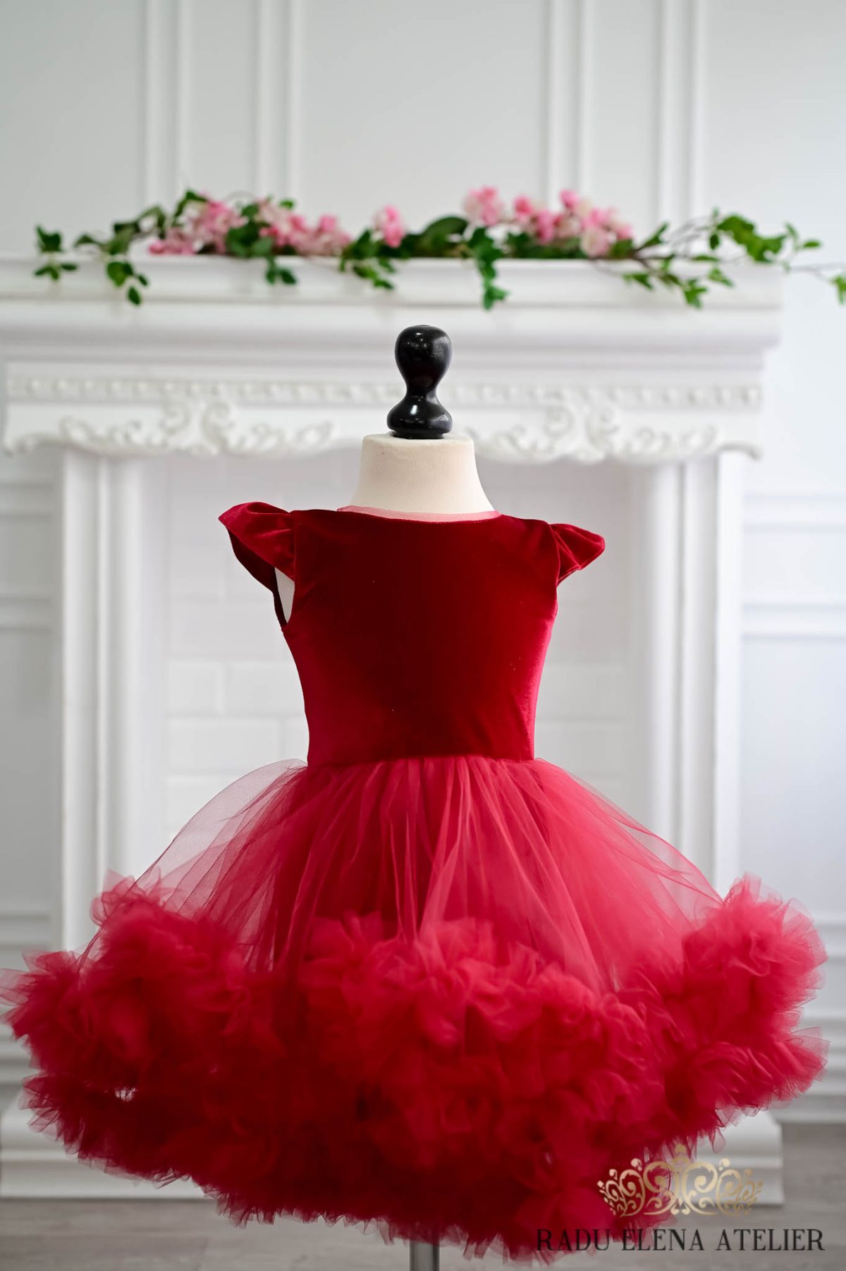 Cherry Rose-rochita tulle floare/balerina - imagine 2