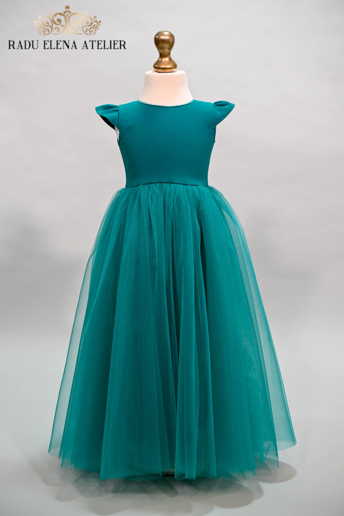 Dark Turquoise-rochita tulle - imagine 2