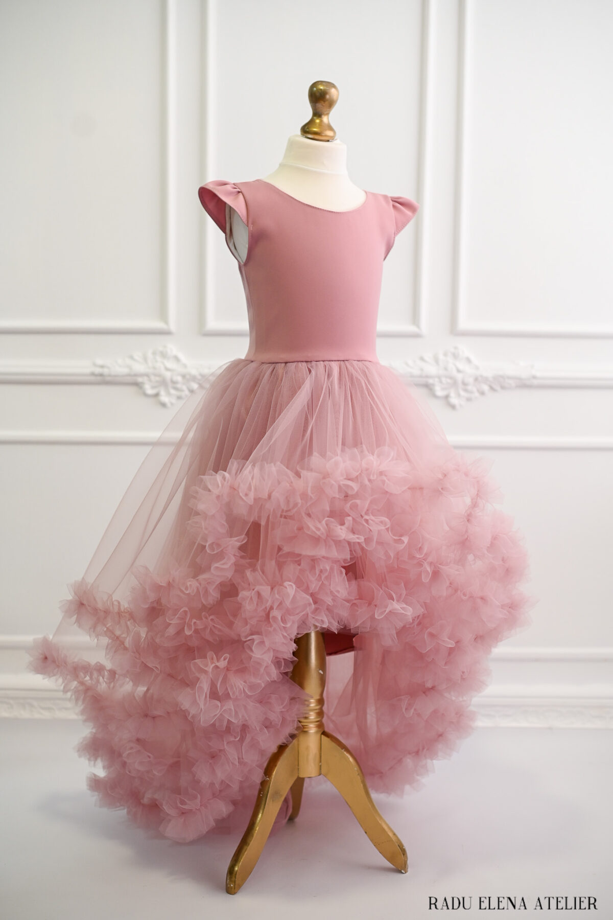 Dark Delicate-rochita tulle floare /asimetrica - imagine 2