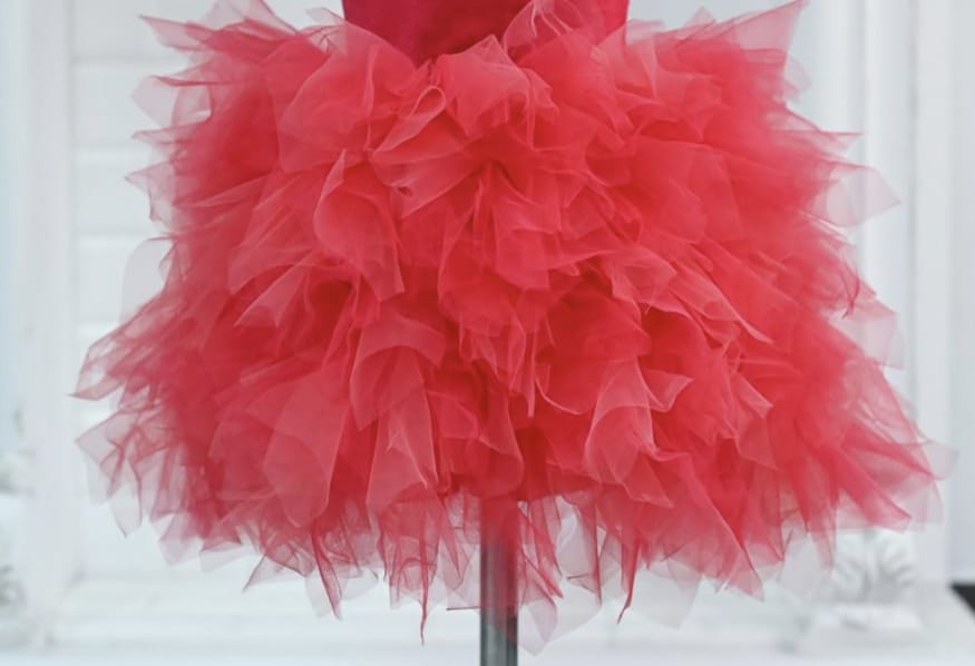 CORAL FULG Coral Potpouri-fustita tulle fulg - imagine 1
