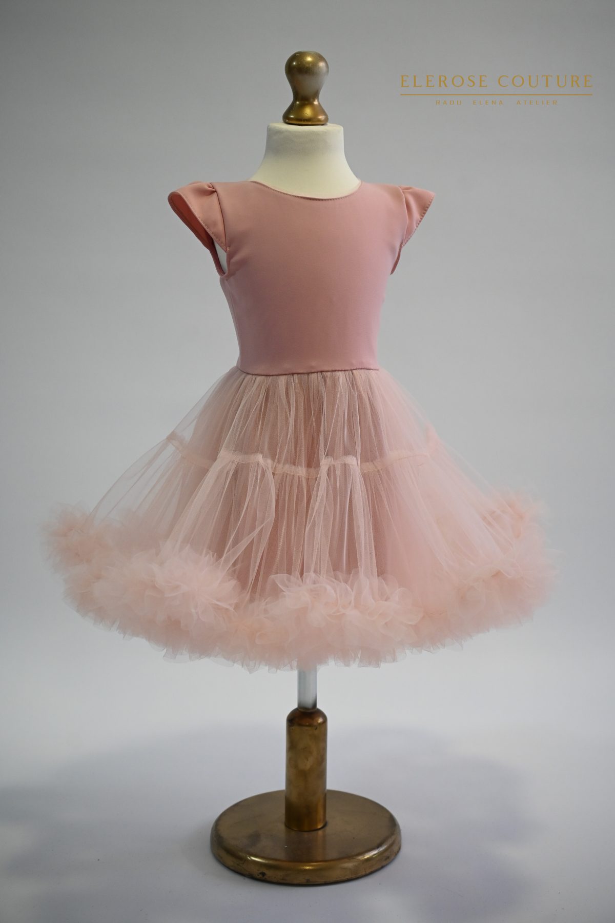 Sweet Delicate-rochita tulle floare/cu bordura - imagine 2