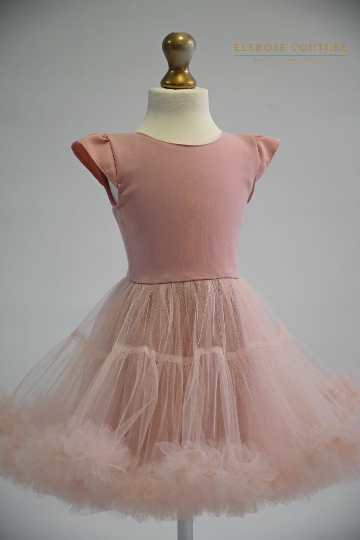 Sweet Delicate-rochita tulle floare/cu bordura - imagine 3
