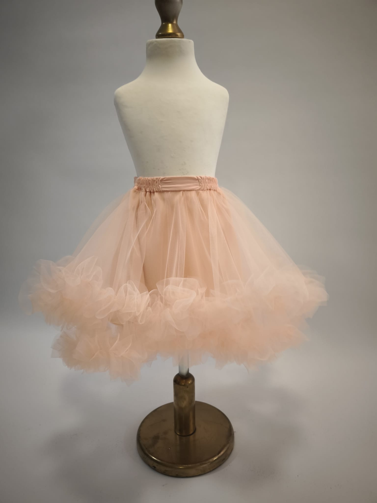 peach Peach-fustita tulle floare/balerina - imagine 1